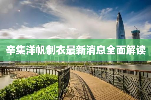 辛集洋帆制衣最新消息全面解读