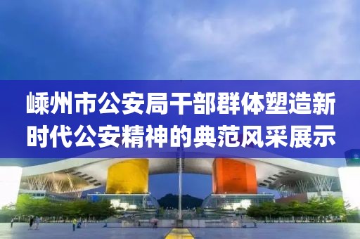 嵊州市公安局干部群体塑造新时代公安精神的典范风采展示