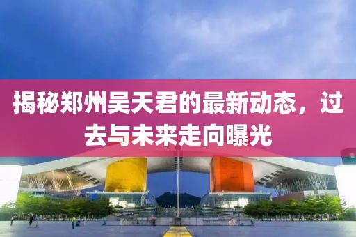 揭秘郑州吴天君的最新动态，过去与未来走向曝光