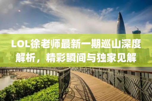 LOL徐老师最新一期巡山深度解析，精彩瞬间与独家见解