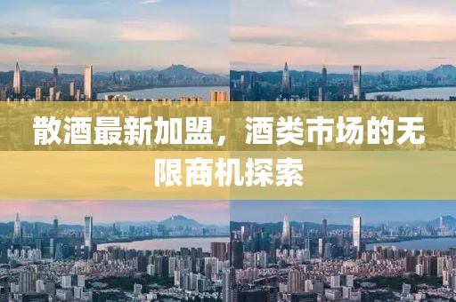 散酒最新加盟，酒类市场的无限商机探索