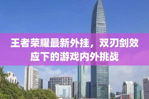 王者荣耀最新外挂，双刃剑效应下的游戏内外挑战
