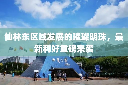 仙林东区域发展的璀璨明珠，最新利好重磅来袭