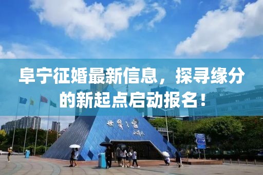 阜宁征婚最新信息，探寻缘分的新起点启动报名！