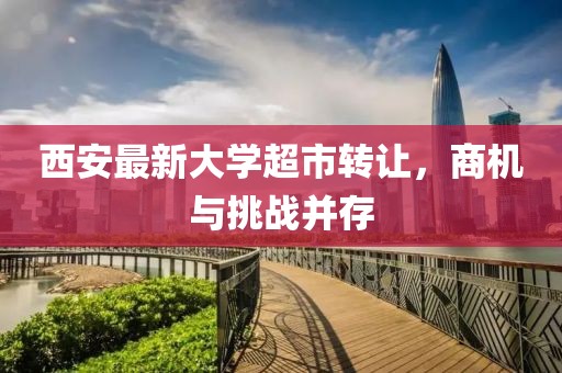 西安最新大学超市转让，商机与挑战并存
