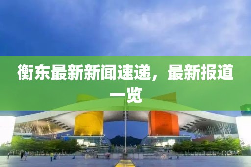 衡东最新新闻速递，最新报道一览