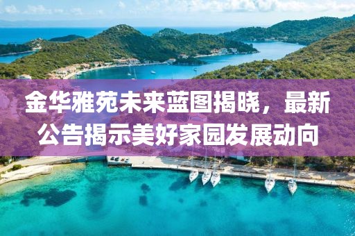 金华雅苑未来蓝图揭晓，最新公告揭示美好家园发展动向