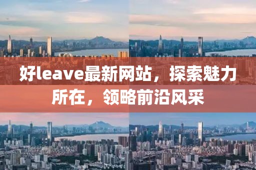 好leave最新网站，探索魅力所在，领略前沿风采