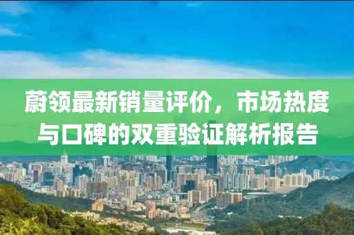 蔚领最新销量评价，市场热度与口碑的双重验证解析报告