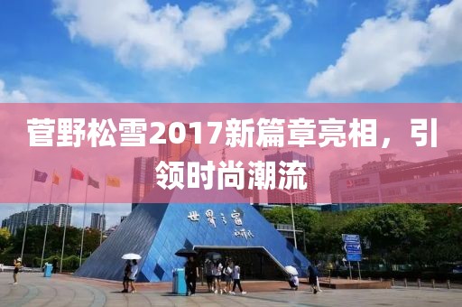 菅野松雪2017新篇章亮相，引领时尚潮流