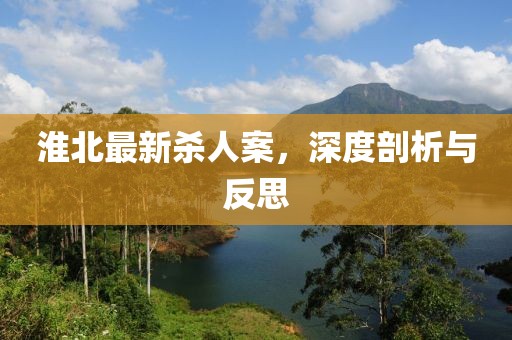 淮北最新杀人案，深度剖析与反思