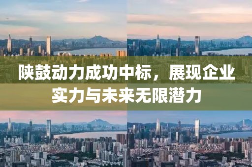 陕鼓动力成功中标，展现企业实力与未来无限潜力