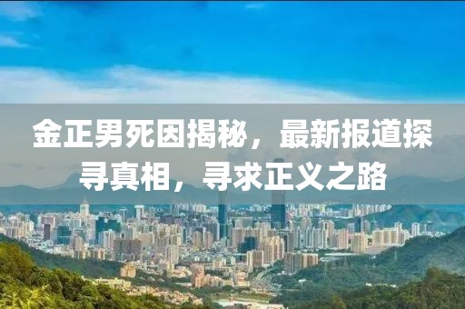 金正男死因揭秘，最新报道探寻真相，寻求正义之路
