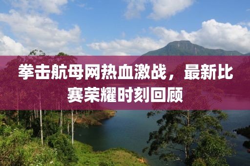 拳击航母网热血激战，最新比赛荣耀时刻回顾