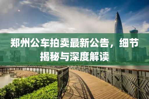 郑州公车拍卖最新公告，细节揭秘与深度解读