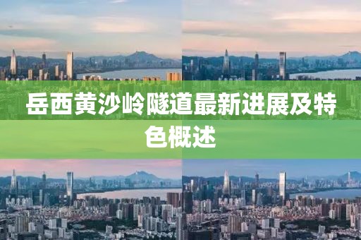 岳西黄沙岭隧道最新进展及特色概述