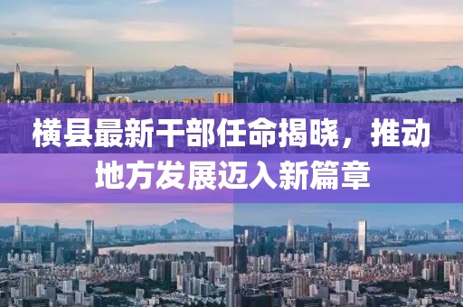 横县最新干部任命揭晓，推动地方发展迈入新篇章