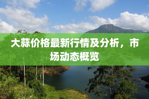 大蒜价格最新行情及分析，市场动态概览