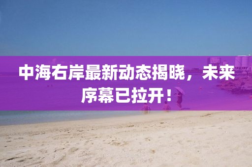 中海右岸最新动态揭晓，未来序幕已拉开！