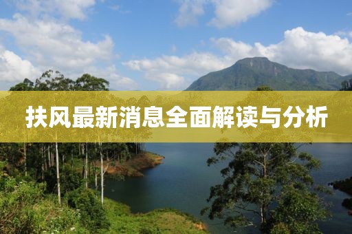 扶风最新消息全面解读与分析