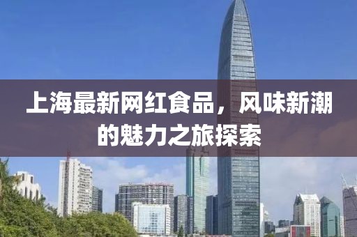 上海最新网红食品，风味新潮的魅力之旅探索