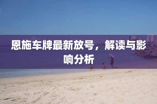 恩施车牌最新放号，解读与影响分析