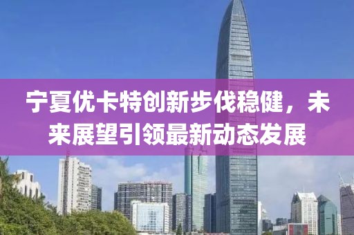 宁夏优卡特创新步伐稳健，未来展望引领最新动态发展