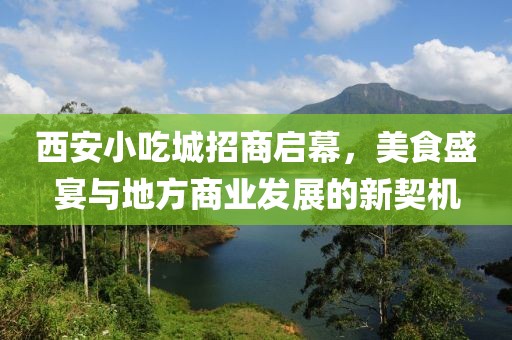 西安小吃城招商启幕，美食盛宴与地方商业发展的新契机