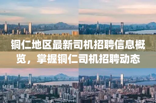 铜仁地区最新司机招聘信息概览，掌握铜仁司机招聘动态