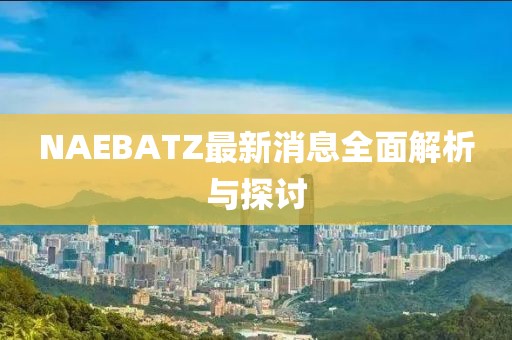 NAEBATZ最新消息全面解析与探讨
