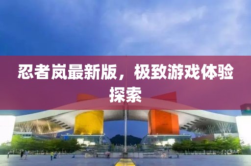 忍者岚最新版，极致游戏体验探索