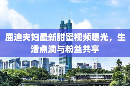 鹿迪夫妇最新甜蜜视频曝光，生活点滴与粉丝共享