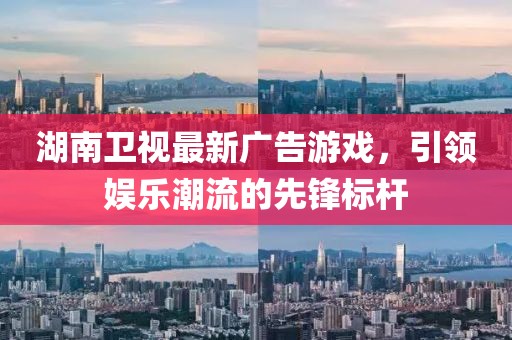 湖南卫视最新广告游戏，引领娱乐潮流的先锋标杆