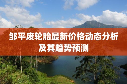 邹平废轮胎最新价格动态分析及其趋势预测
