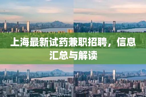上海最新试药兼职招聘，信息汇总与解读