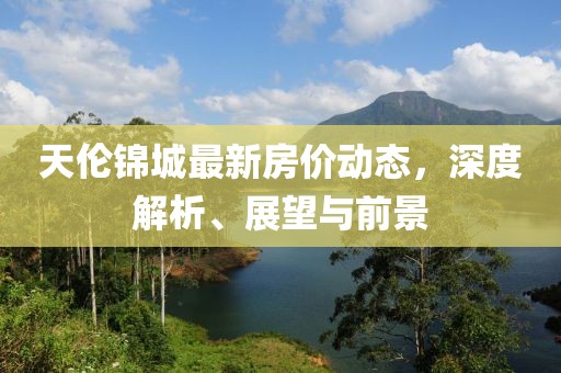 天伦锦城最新房价动态，深度解析、展望与前景