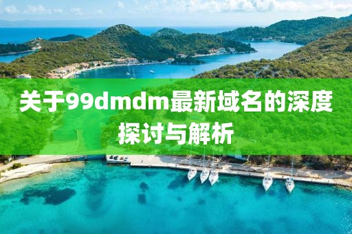 关于99dmdm最新域名的深度探讨与解析
