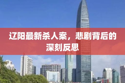 辽阳最新杀人案，悲剧背后的深刻反思