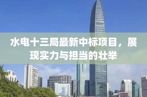 水电十三局最新中标项目，展现实力与担当的壮举
