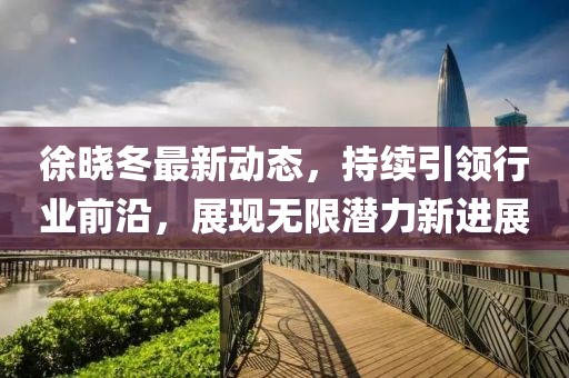 徐晓冬最新动态，持续引领行业前沿，展现无限潜力新进展