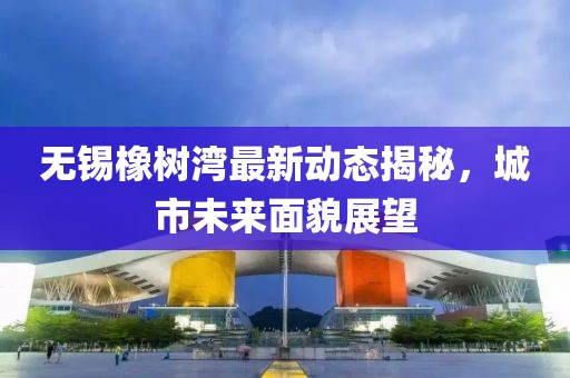 无锡橡树湾最新动态揭秘，城市未来面貌展望