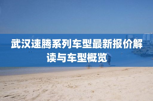 武汉速腾系列车型最新报价解读与车型概览