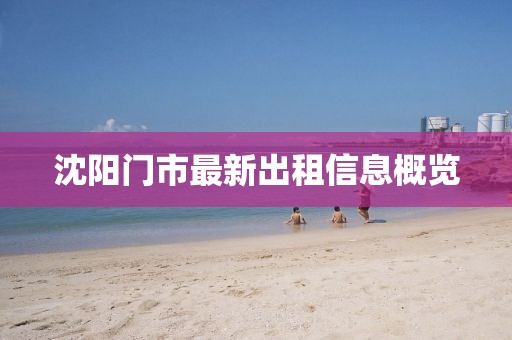沈阳门市最新出租信息概览