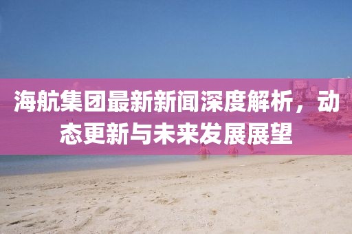 海航集团最新新闻深度解析，动态更新与未来发展展望