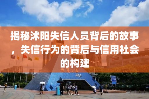 揭秘沭阳失信人员背后的故事，失信行为的背后与信用社会的构建