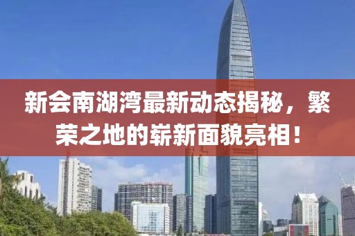 新会南湖湾最新动态揭秘，繁荣之地的崭新面貌亮相！