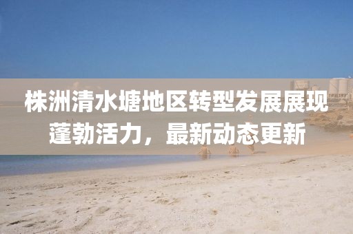 株洲清水塘地区转型发展展现蓬勃活力，最新动态更新
