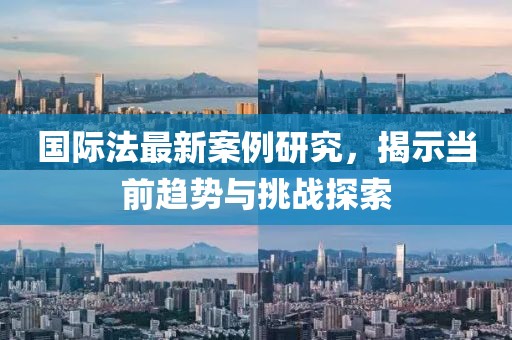 国际法最新案例研究，揭示当前趋势与挑战探索