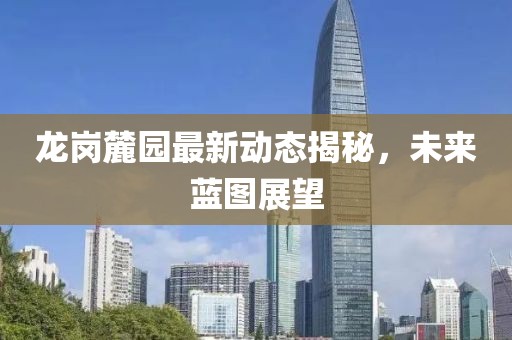 龙岗麓园最新动态揭秘，未来蓝图展望