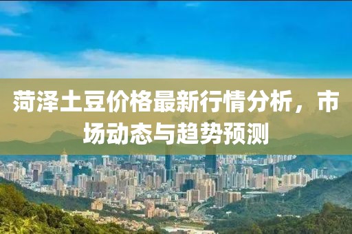 菏泽土豆价格最新行情分析，市场动态与趋势预测
